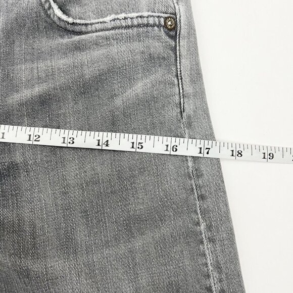 Agolde Jeans Women's 30 Grey Mid-Rise Skinny Distressed Premium Denim - Picture 10 of 16